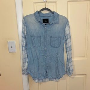 Rails plaid button down long sleeve shirt top